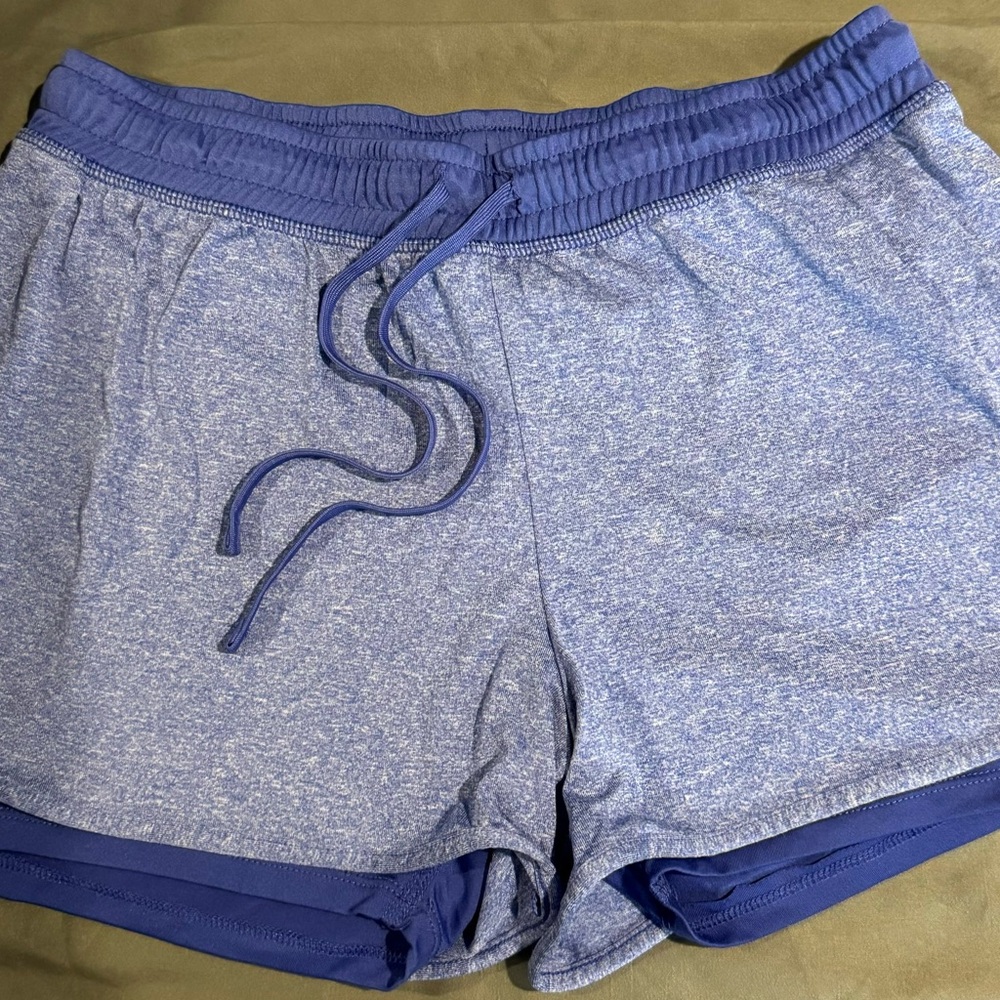 Champion Blue Athletic Shorts with Elastic Waistband